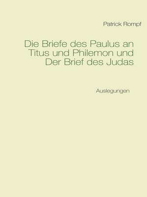 cover image of Die Briefe des Paulus an Titus und Philemon und Der Brief des Judas